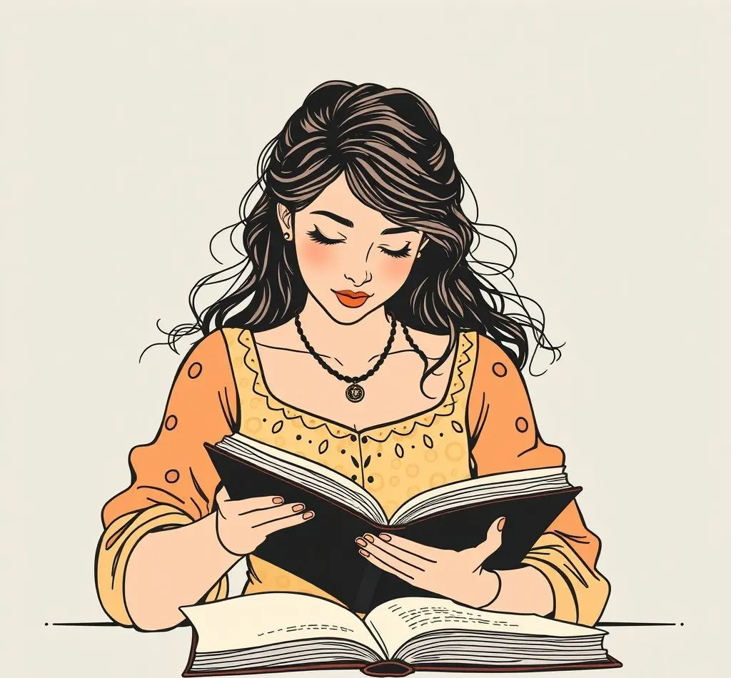 mujer dibujando libreta