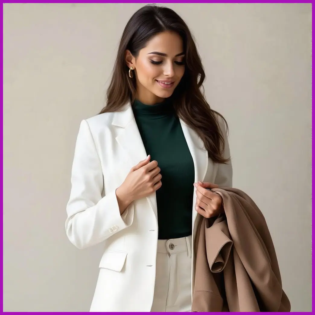 mujer eligiendo ropa para trabajo