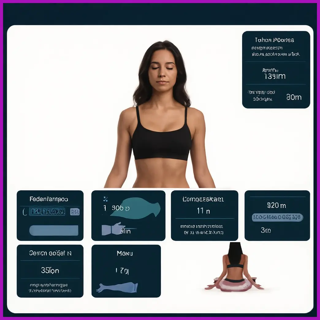 mujer haciendo body scan