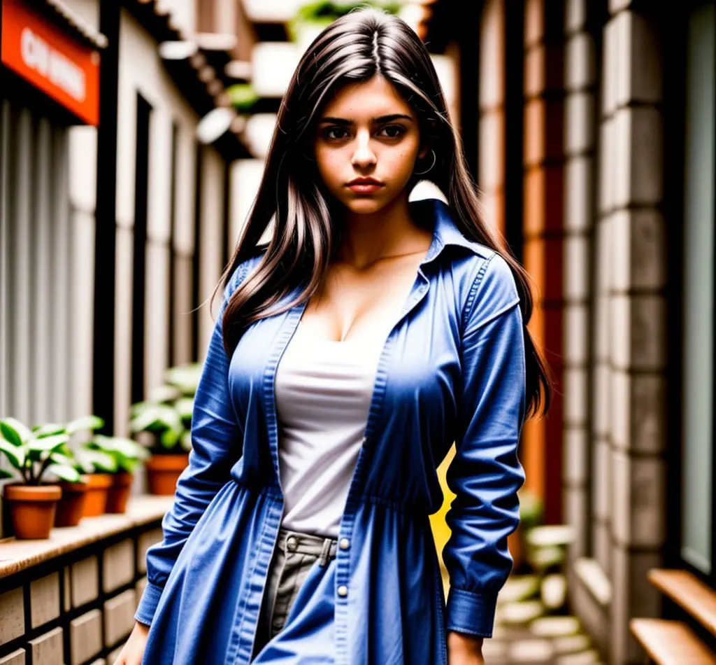mujer joven preocupada