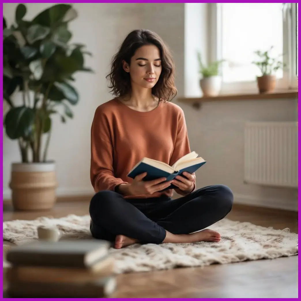 mujer leyendo libro mindfulness