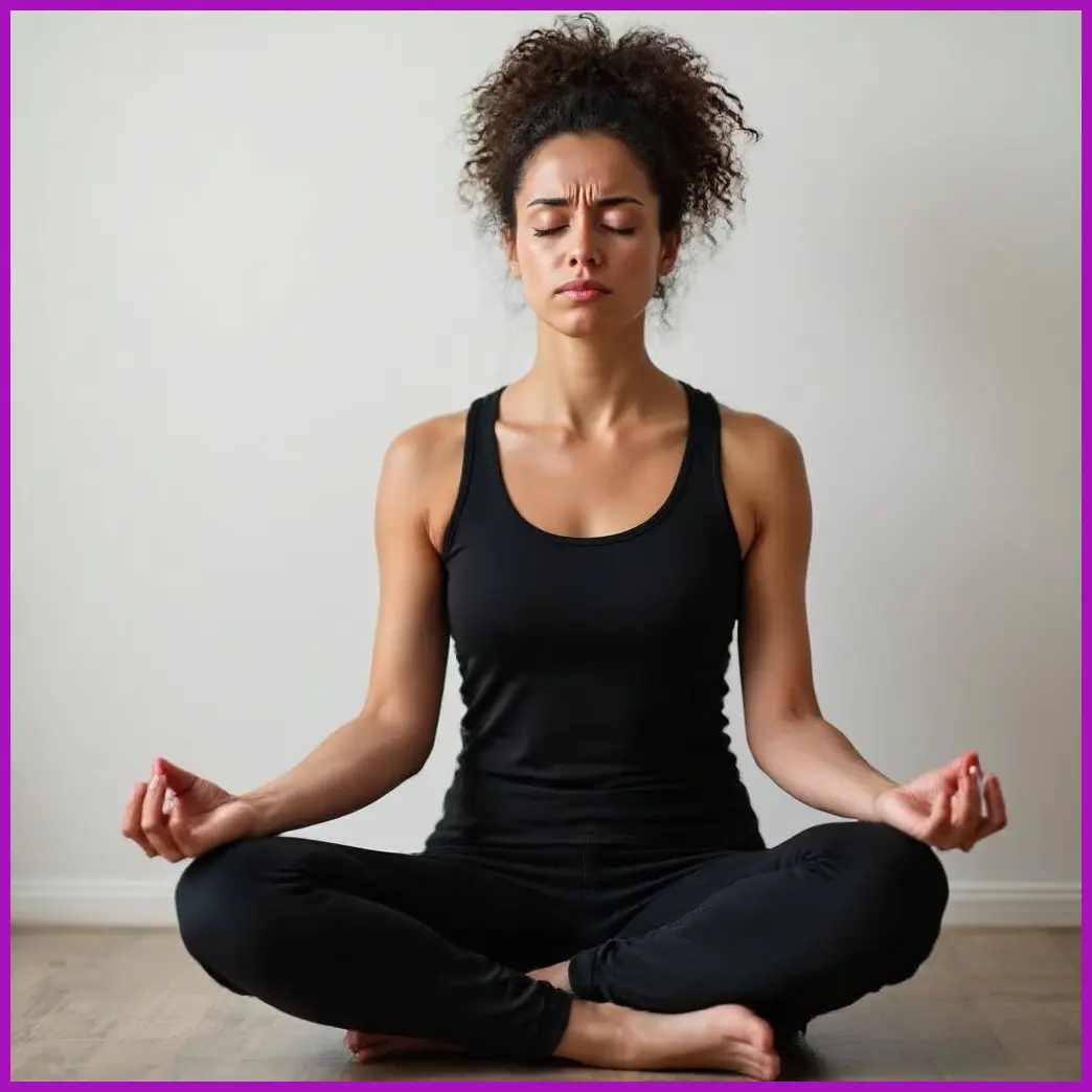 mujer meditando calmar ira