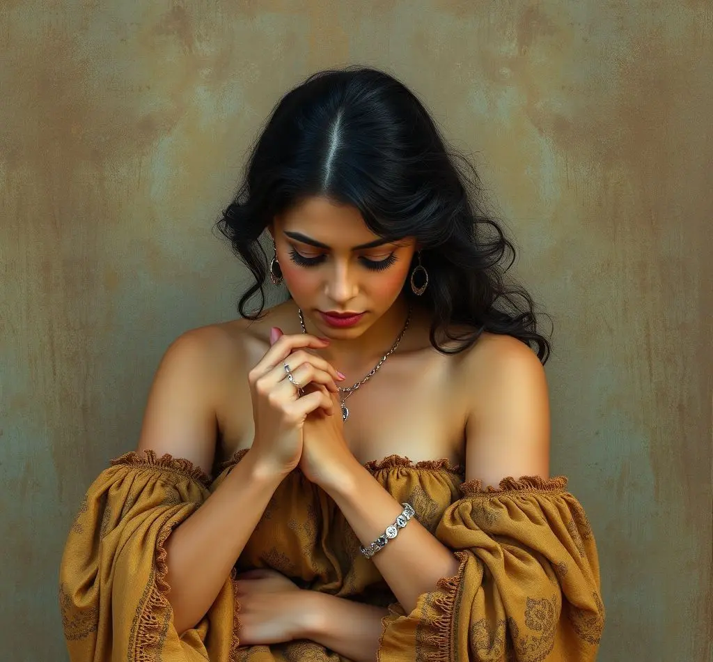 mujer pensando seriamente