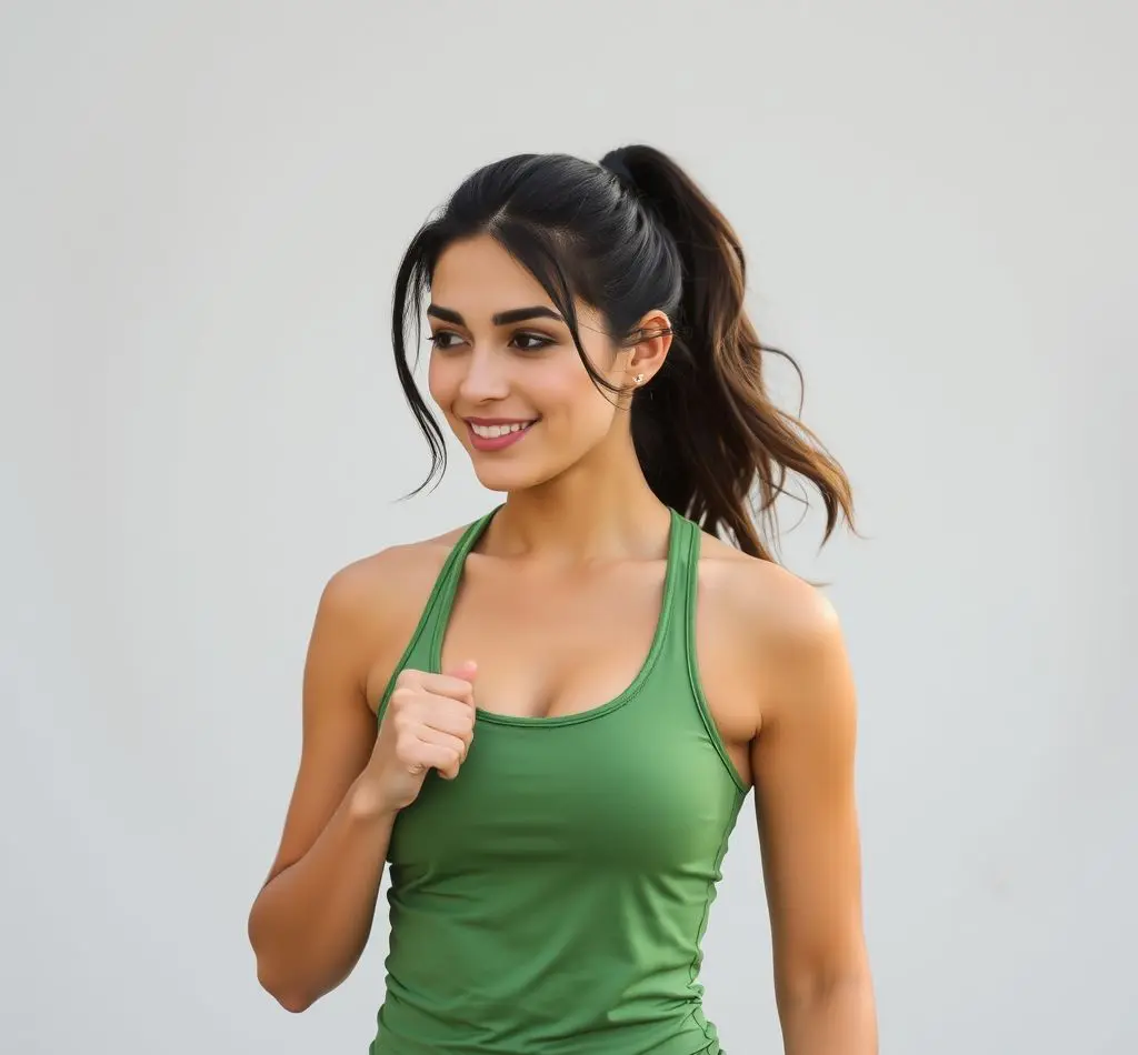 mujer preparada para entrenar