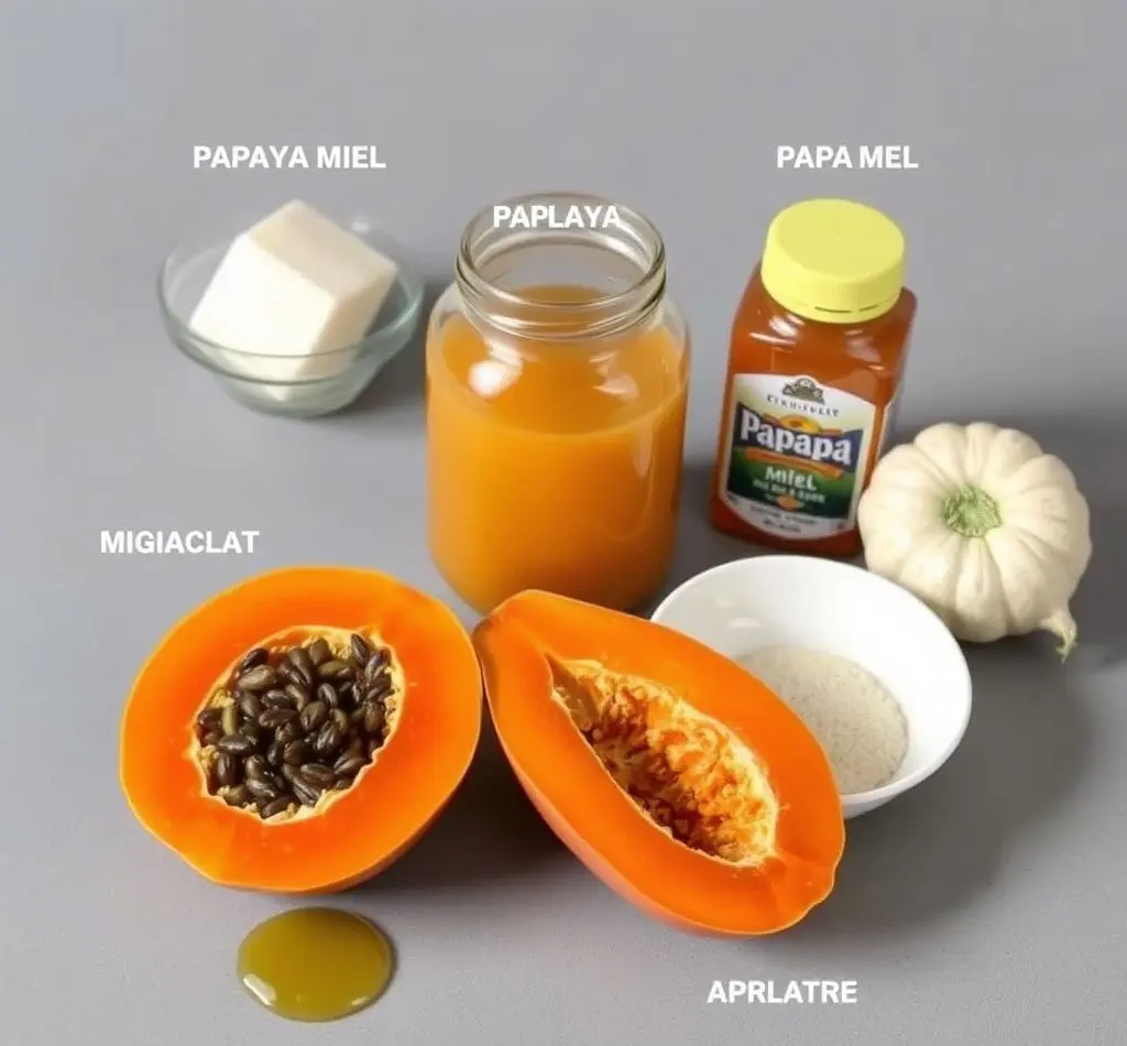 papaya miel ingredientes