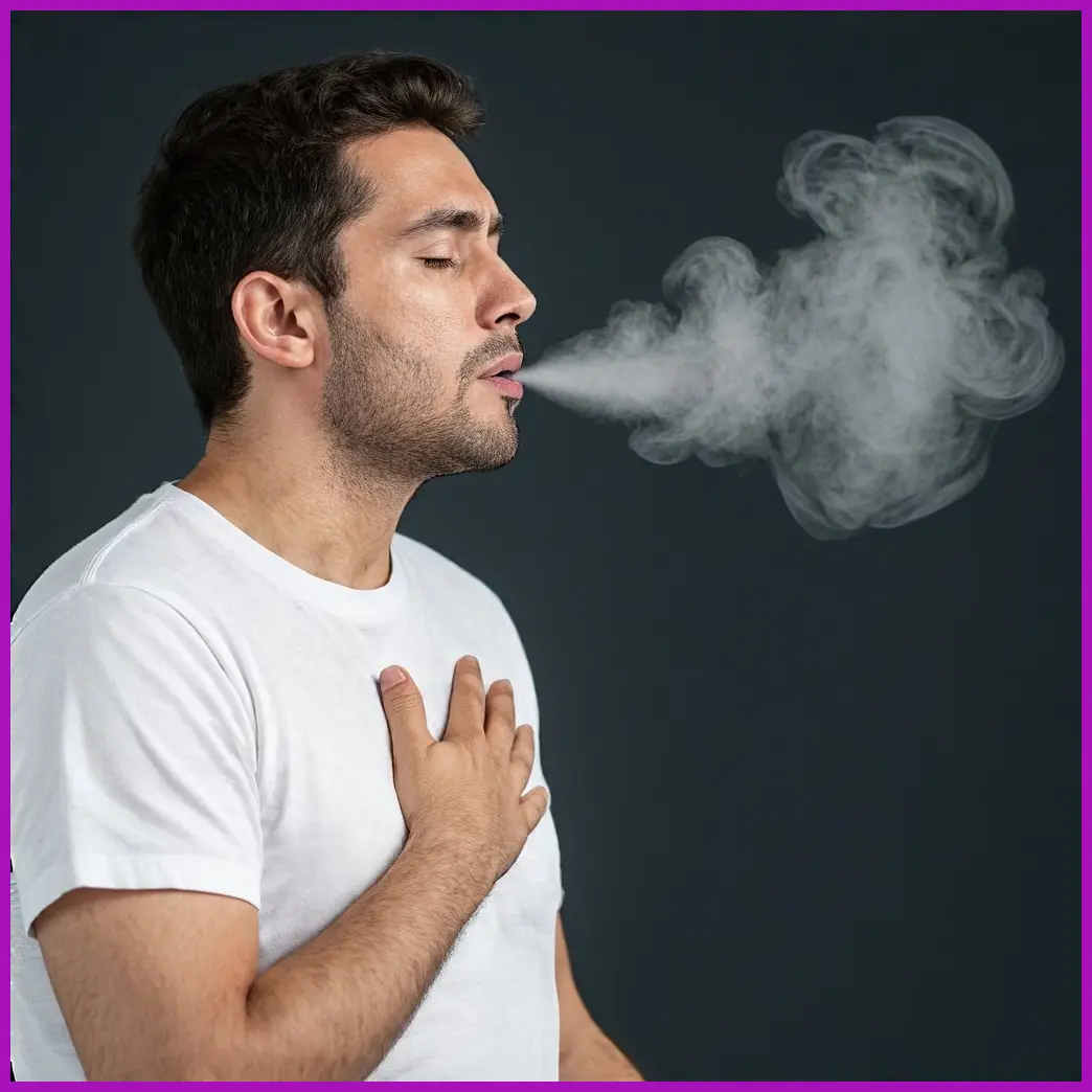 persona practicando respiracion