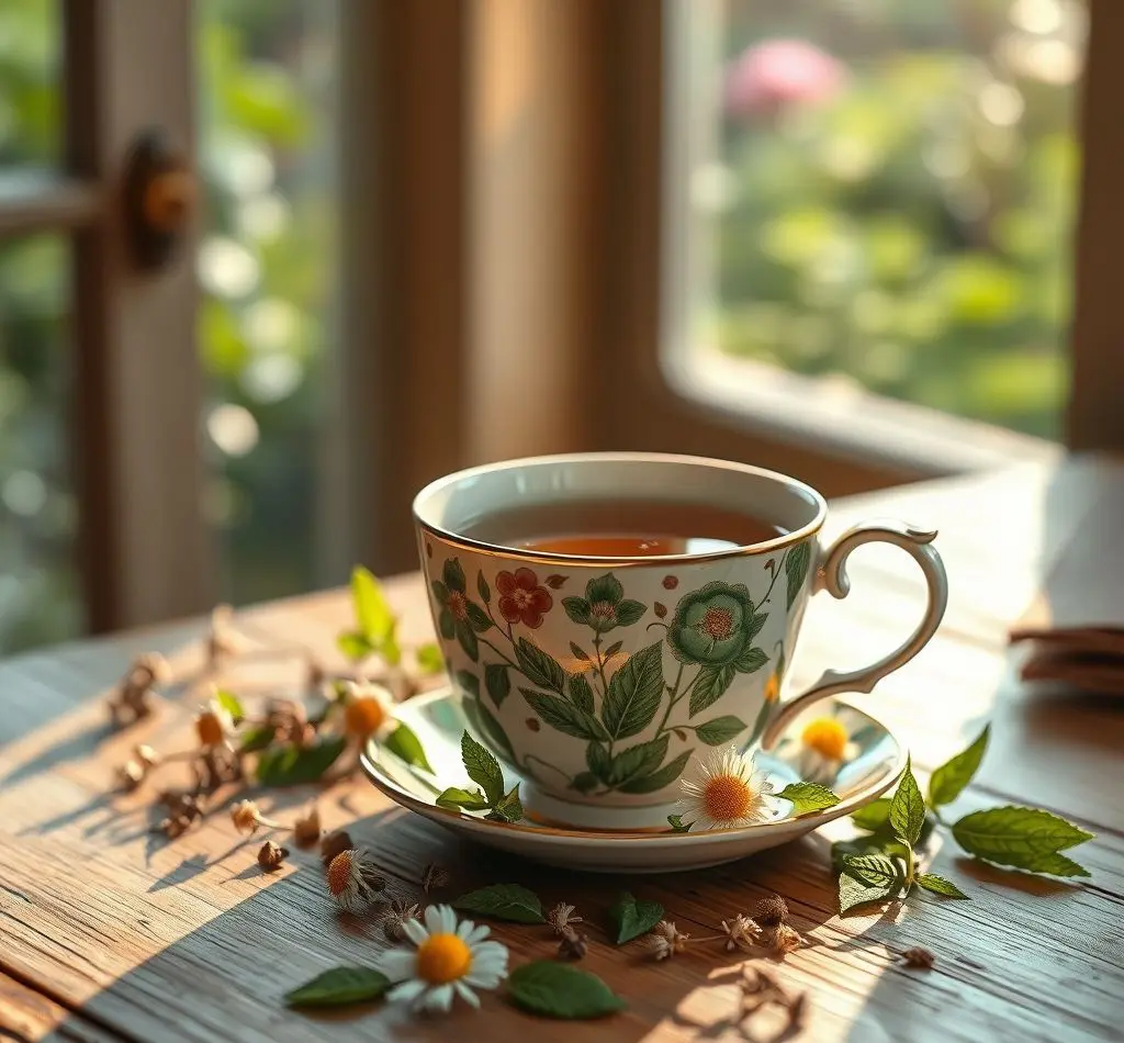 taza te hierbas